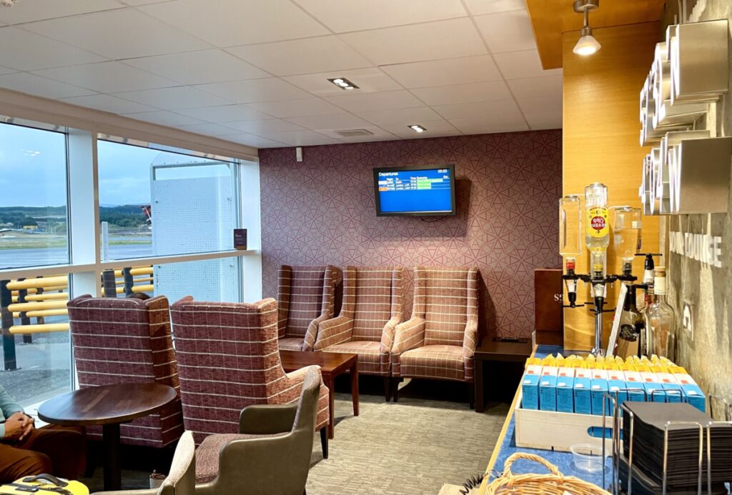 Aspire lounge at Inverness Airport